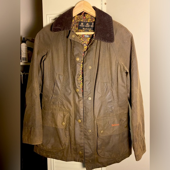 Barbour Jackets & Blazers - Barbour Women's Waxed Jacket- Olive Green Liberty Beadnell Size 8